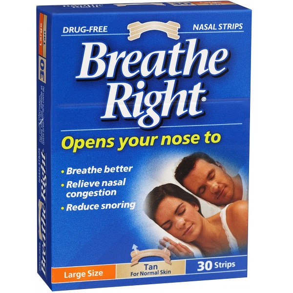 CPAP-Clinic Accessories : # 100181 Breathe Right nasal strips , Tan, Large, 30 Strips-/catalog/accessories/100181-01