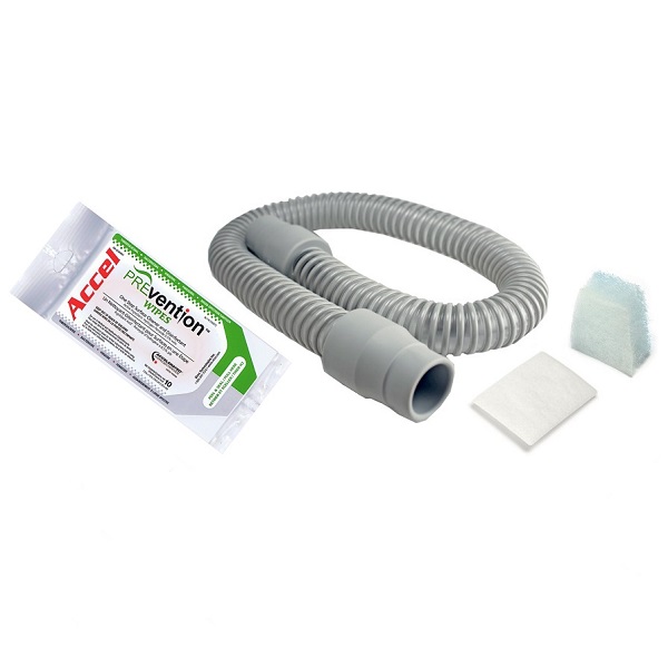 CPAP-Clinic Accessories : # 201404 Cleaning Kit including: CPAP hose, Filters and Wipes-/catalog/accessories/cpap_clinic/201404-01