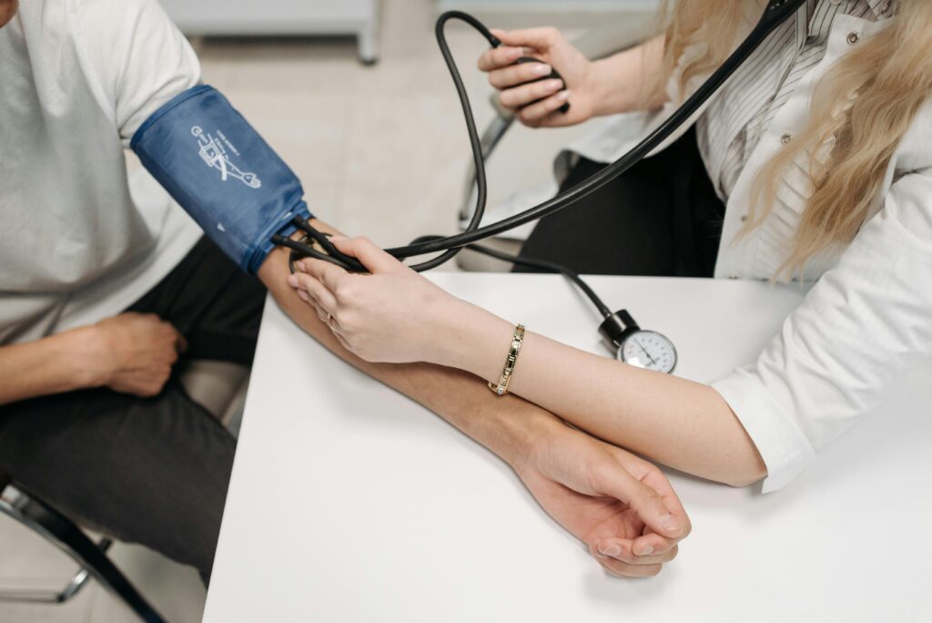 A patient being evaluated for hypertension